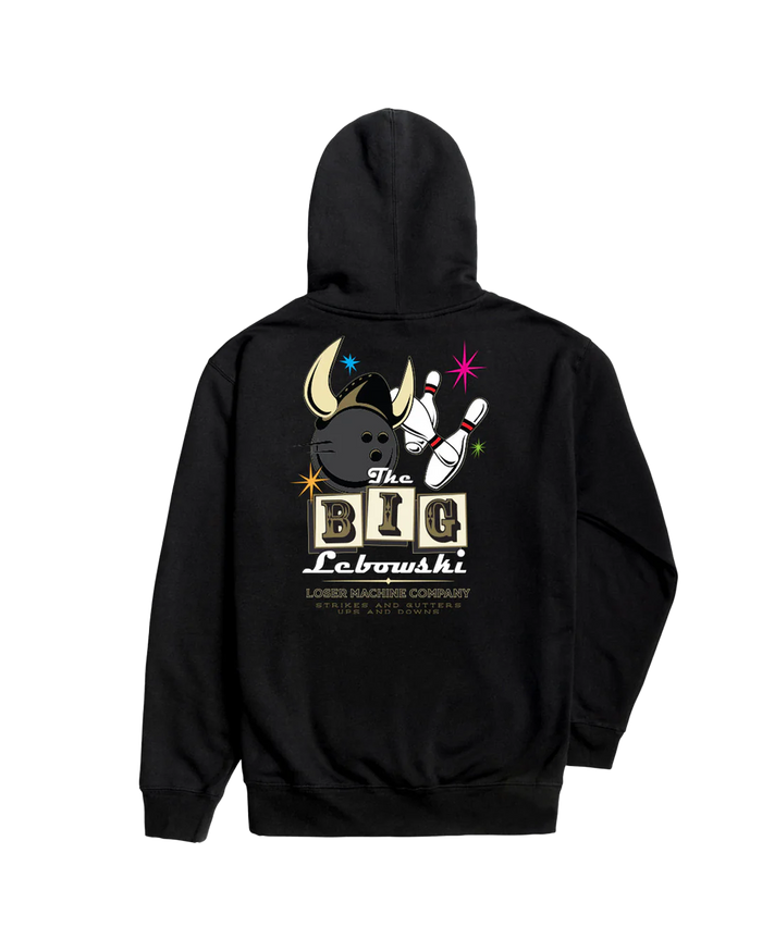 LMC X THE BIG LEBOWSKI STRIKES AND GUTTERS PULLOVER HOOD
