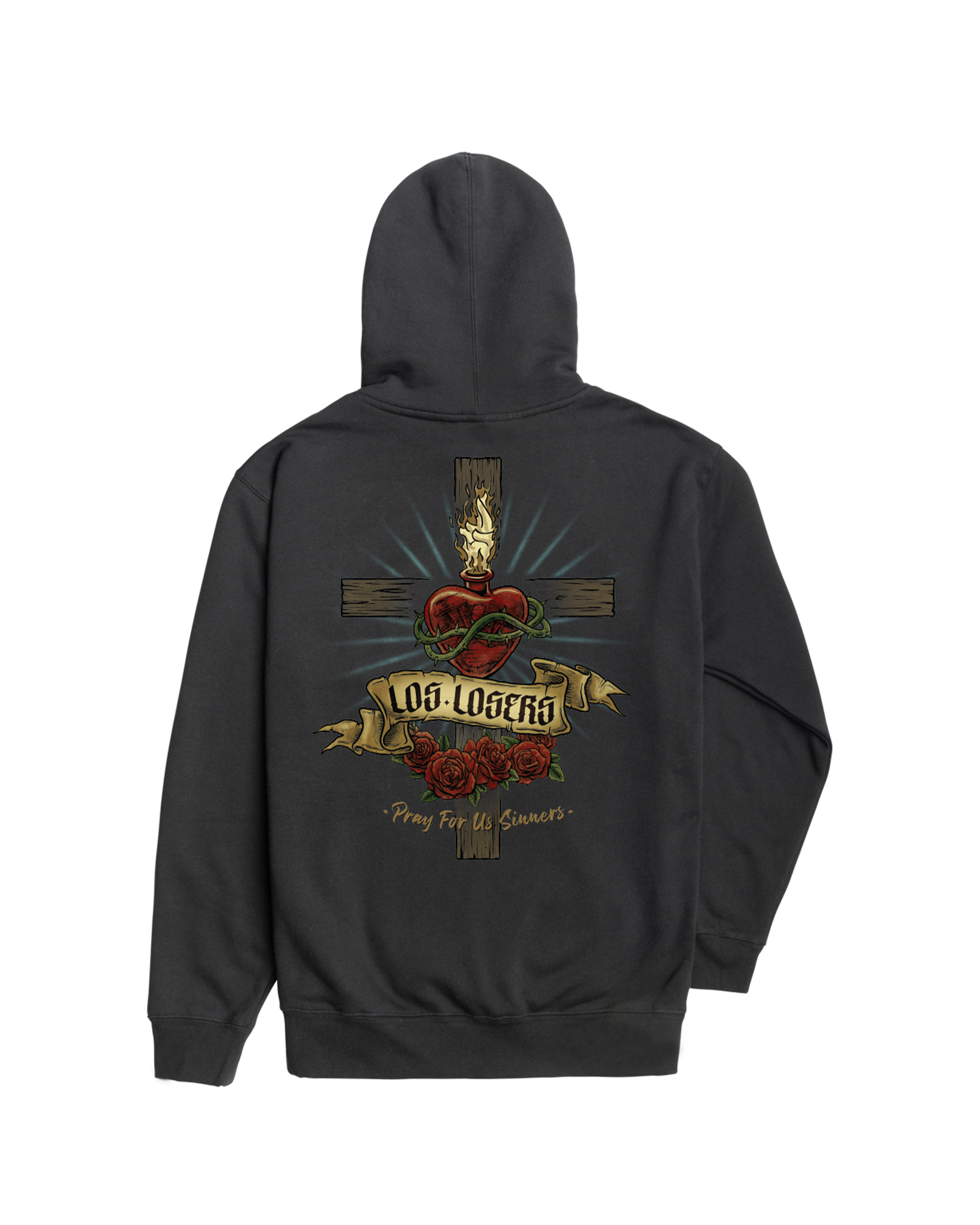 PURE HEART PULLOVER HOOD SWEATSHIRT (zoomed)