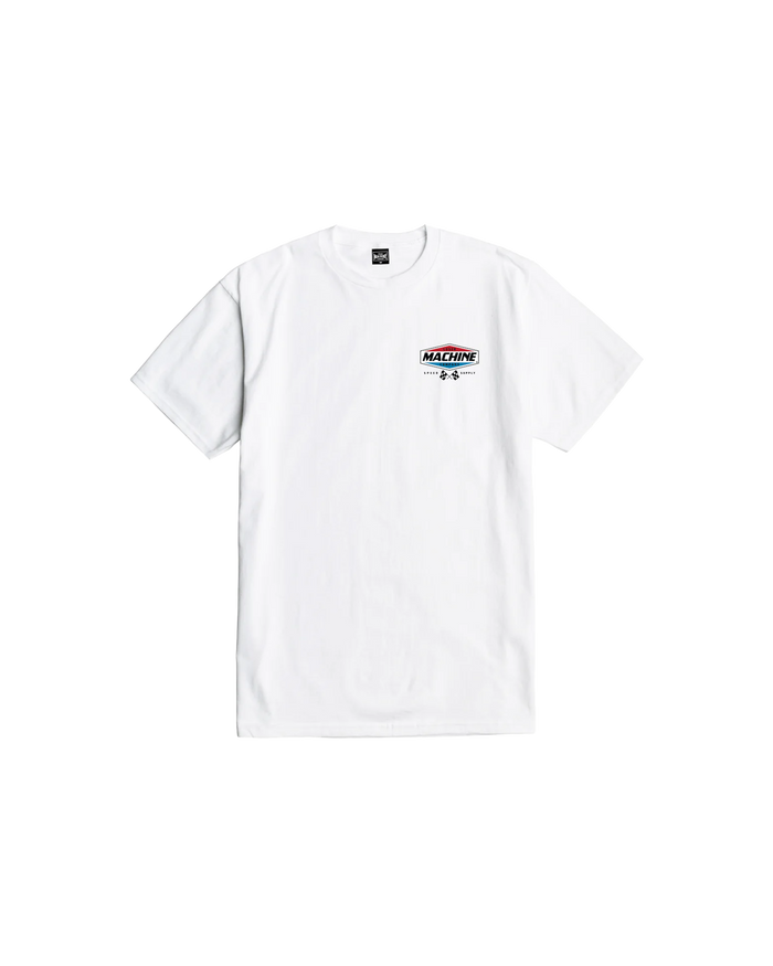 loser machine overdrive stock t-shirt white