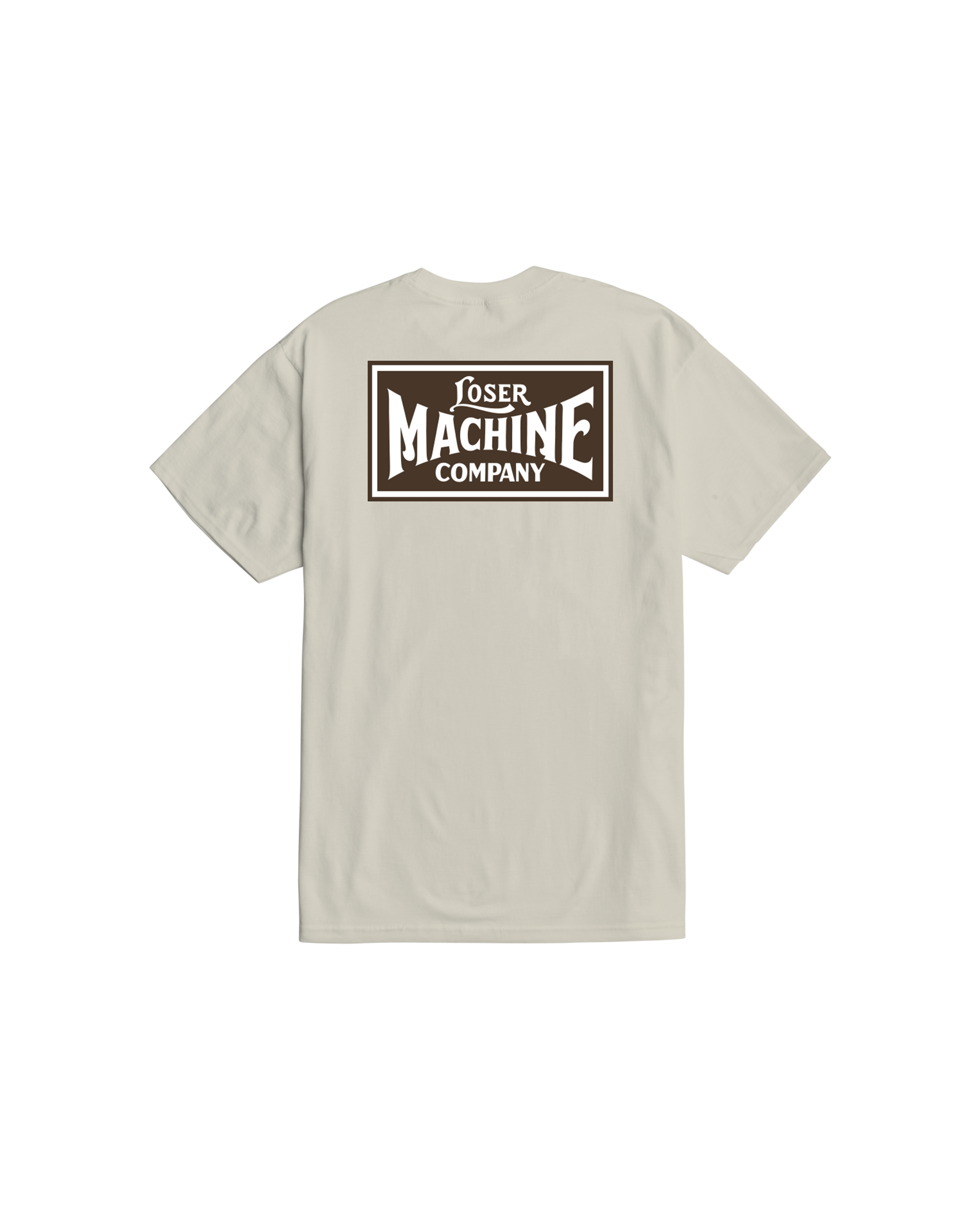 loser machine new og stock t-shirt cream (zoomed)