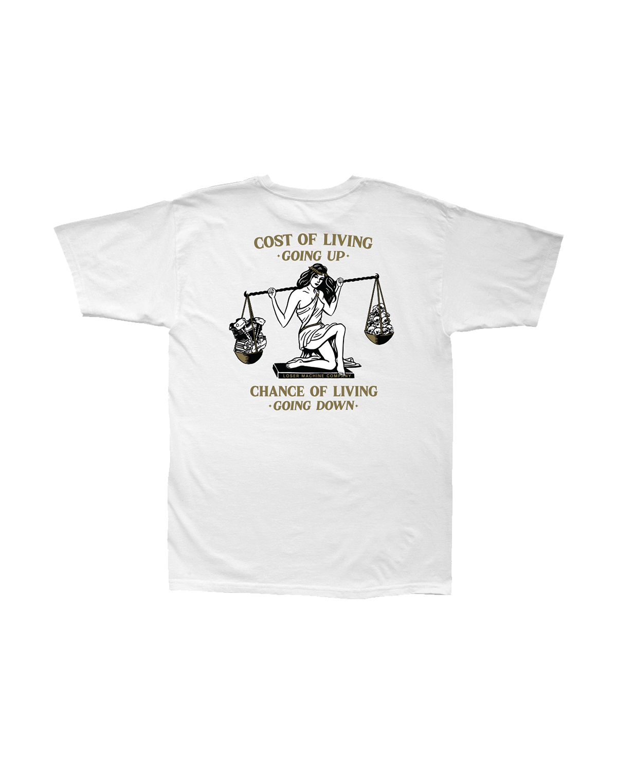 COST OF LIVING STOCK T-SHIRT