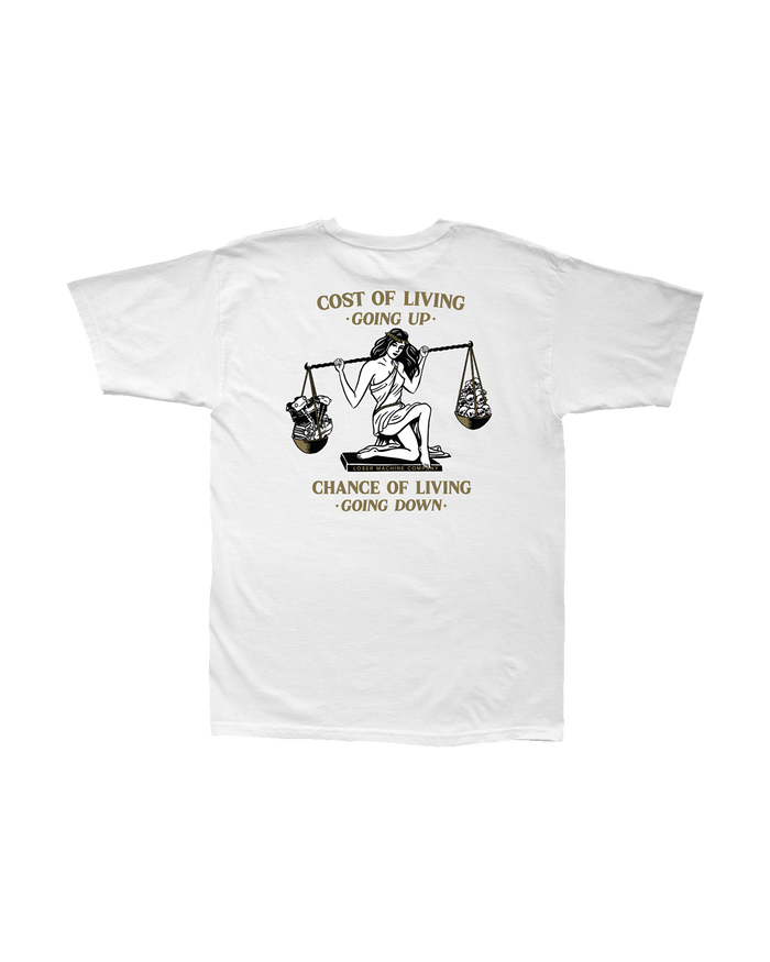 COST OF LIVING STOCK T-SHIRT