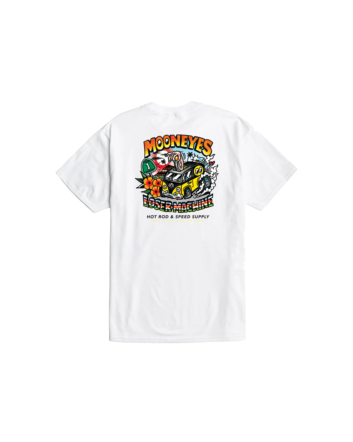 LMC X MOONEYES PACIFIC COAST HIGHWAY STOCK T-SHIRT