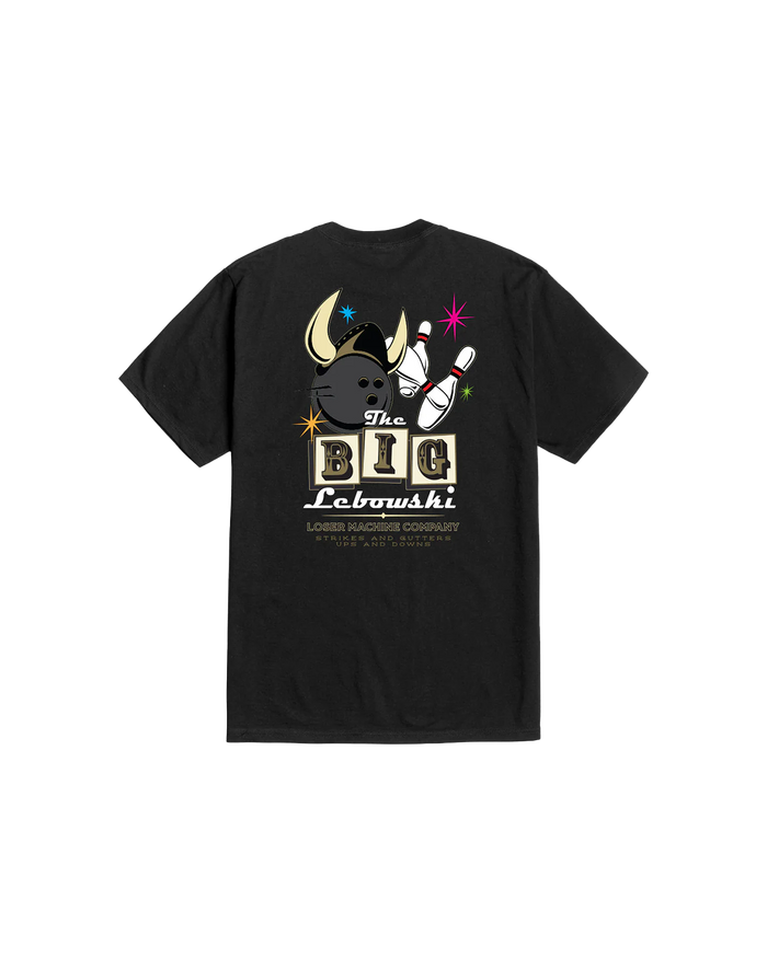 LMC X THE BIG LEBOWSKI STRIKES & GUTTERS STOCK T-SHIRT