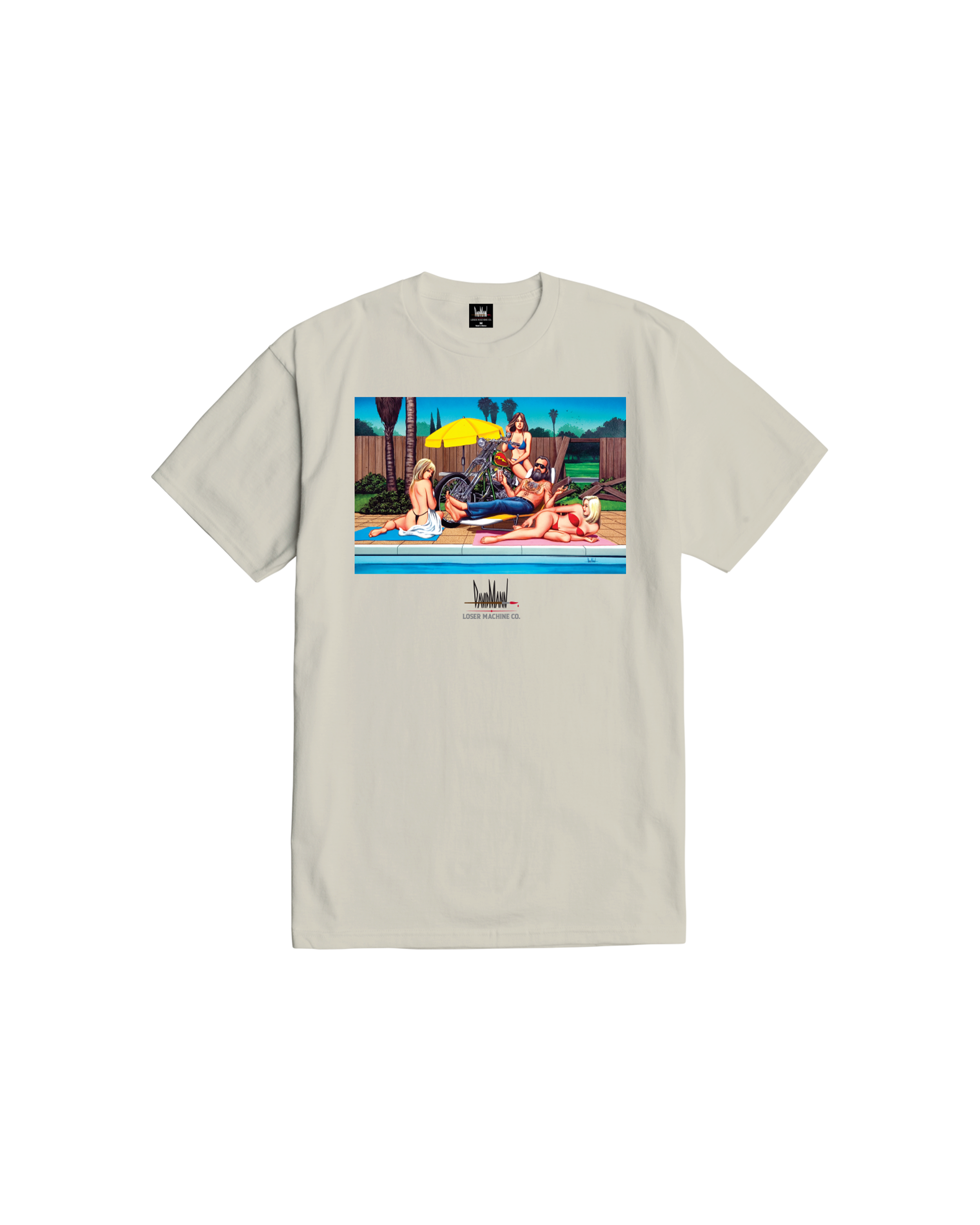 LMC X DAVID MANN POOLSIDE STOCK T-SHIRT (zoomed)