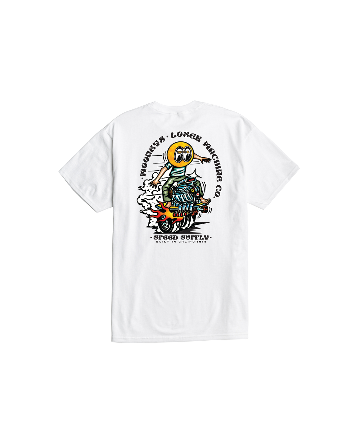 LMC x MOONEYES POWER SLIDE STOCK T-SHIRT