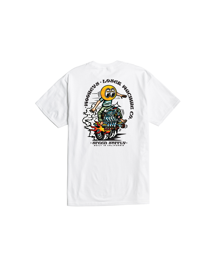 LMC x MOONEYES POWER SLIDE STOCK T-SHIRT