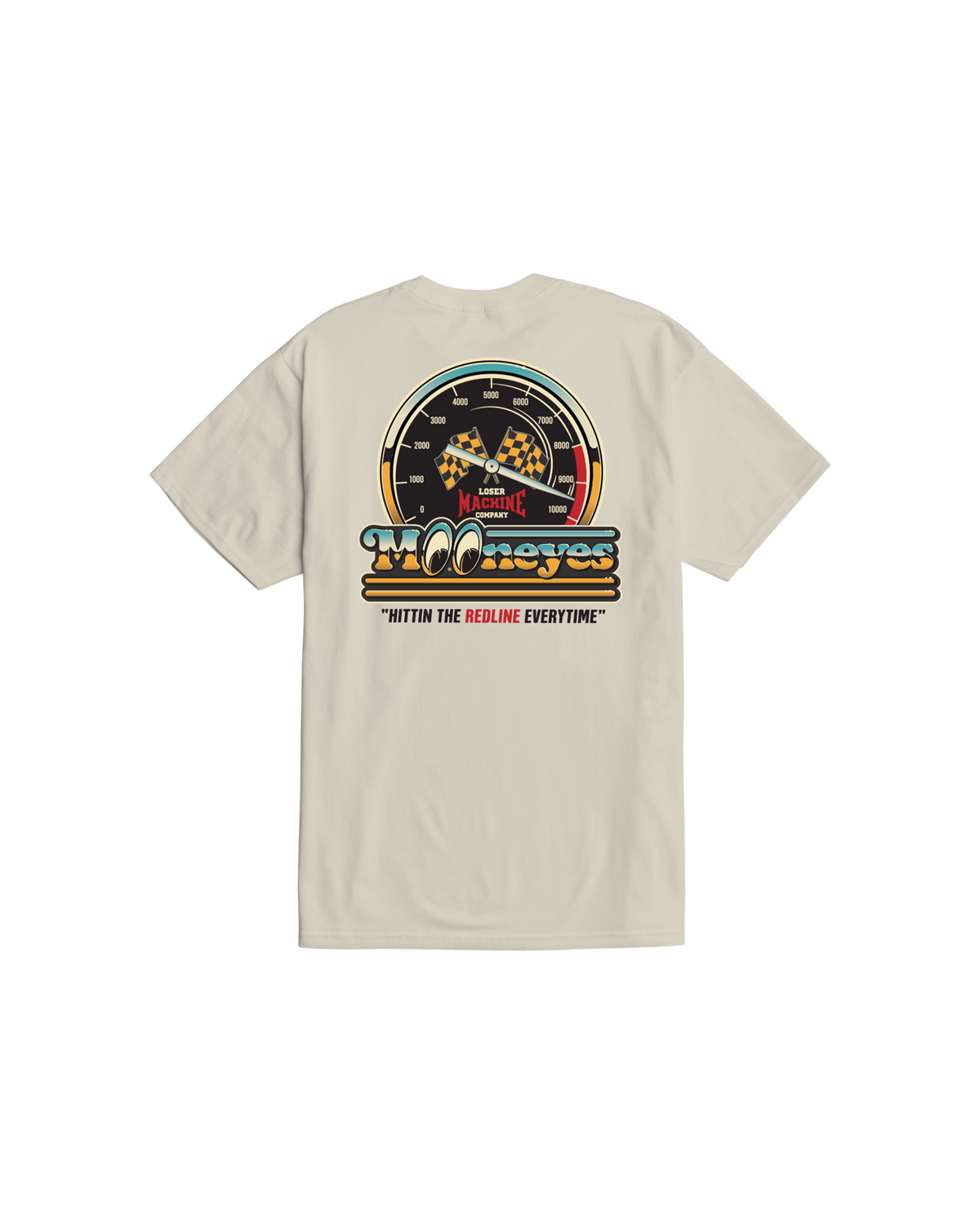 loser-machine-redline-stock-t-shirt-cream
