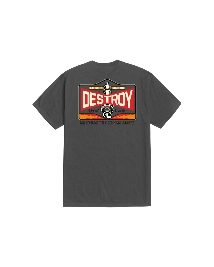 loser-machine-hot-spark-stock-t-shirt-vintage-black