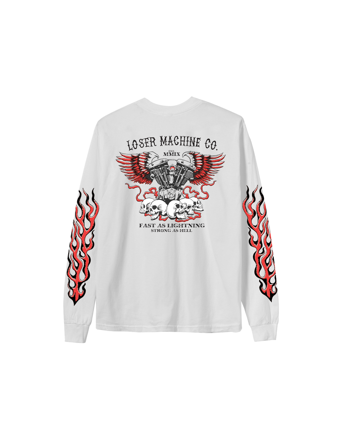 loser-machine-no-easy-way-out-stock-ls-t-shirt-white