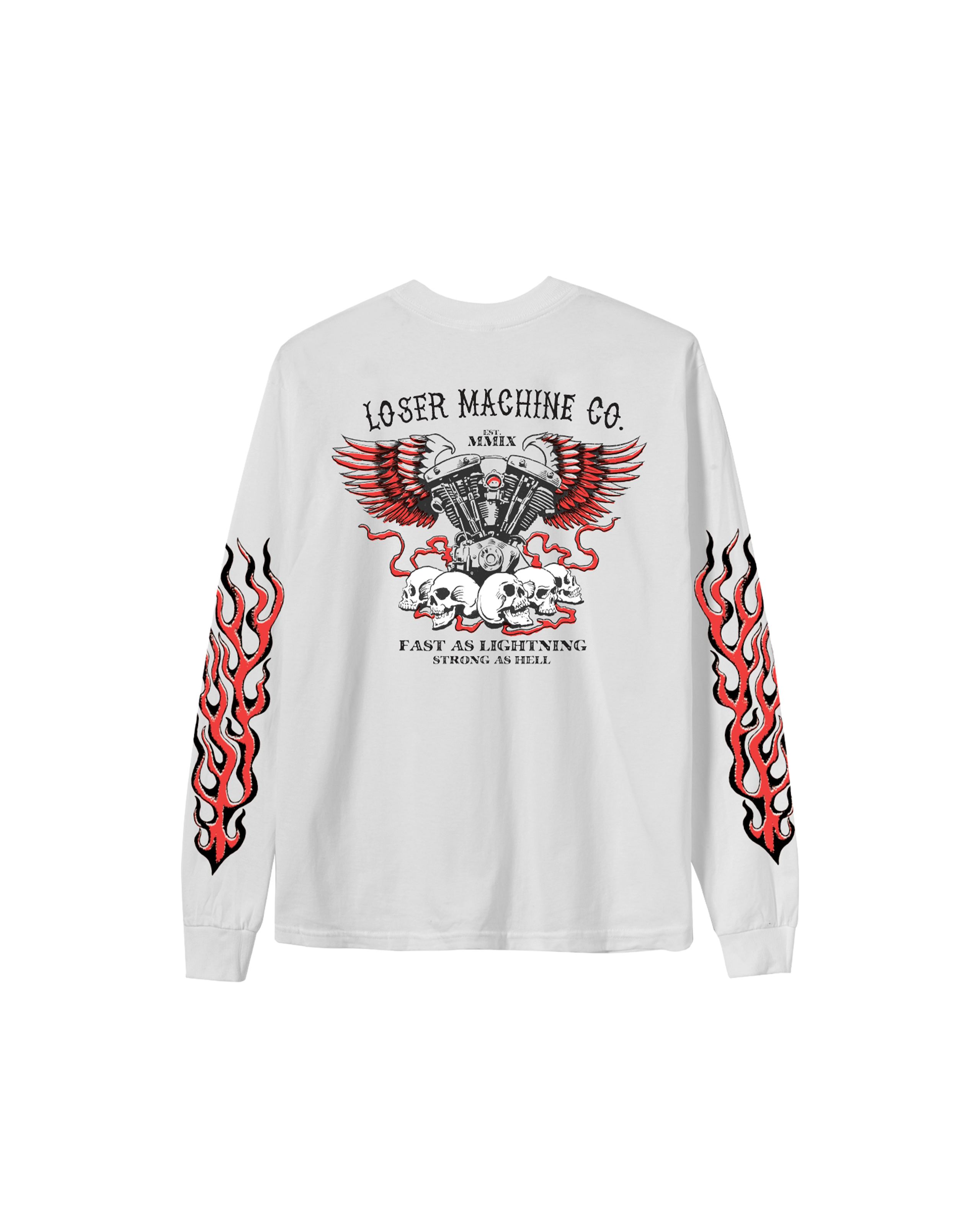 loser-machine-no-easy-way-out-stock-ls-t-shirt-white (zoomed)