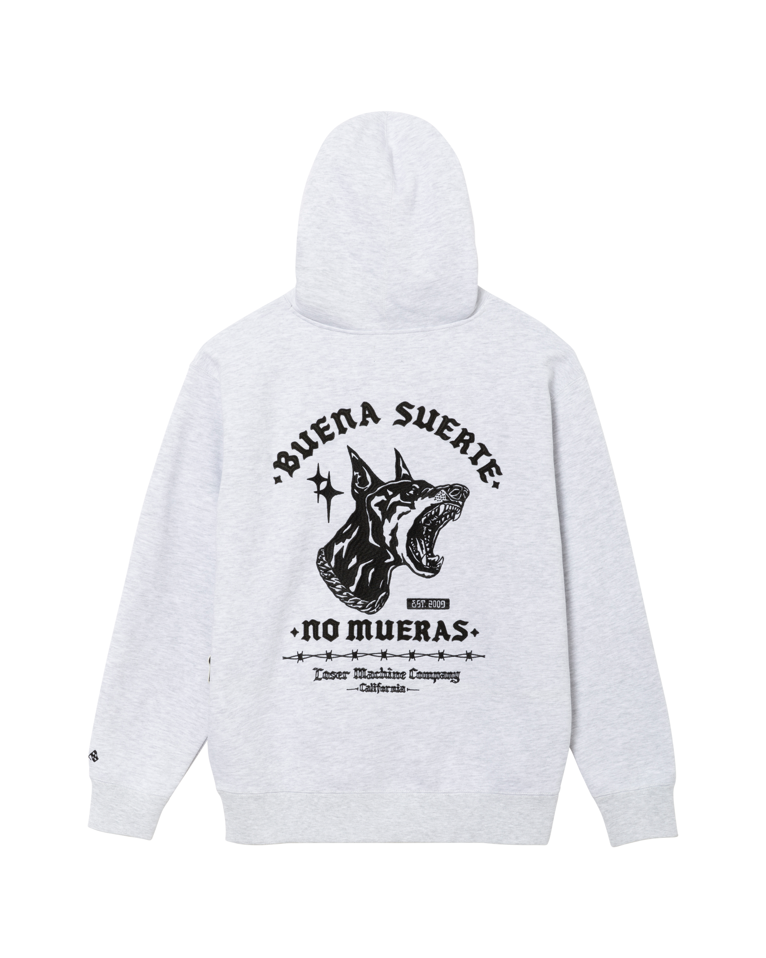 NO MUERAS HOODED SWEATSHIRT (zoomed)