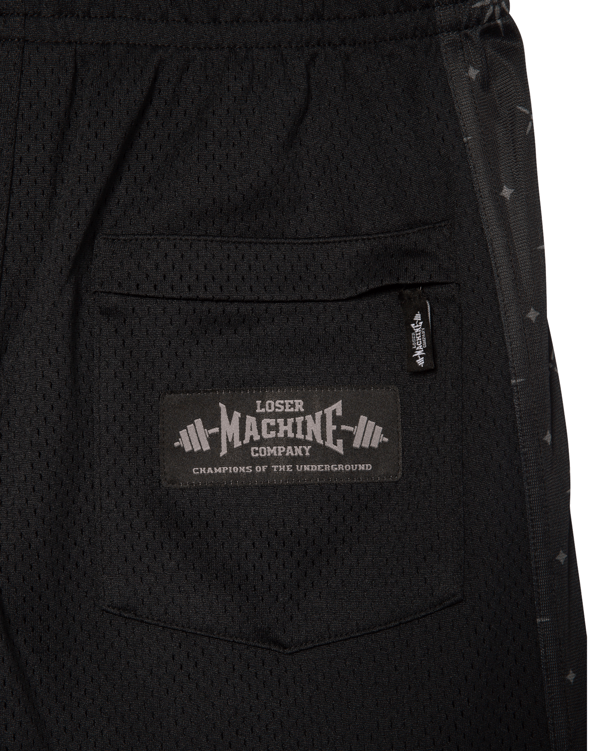 loser machine too hard short black