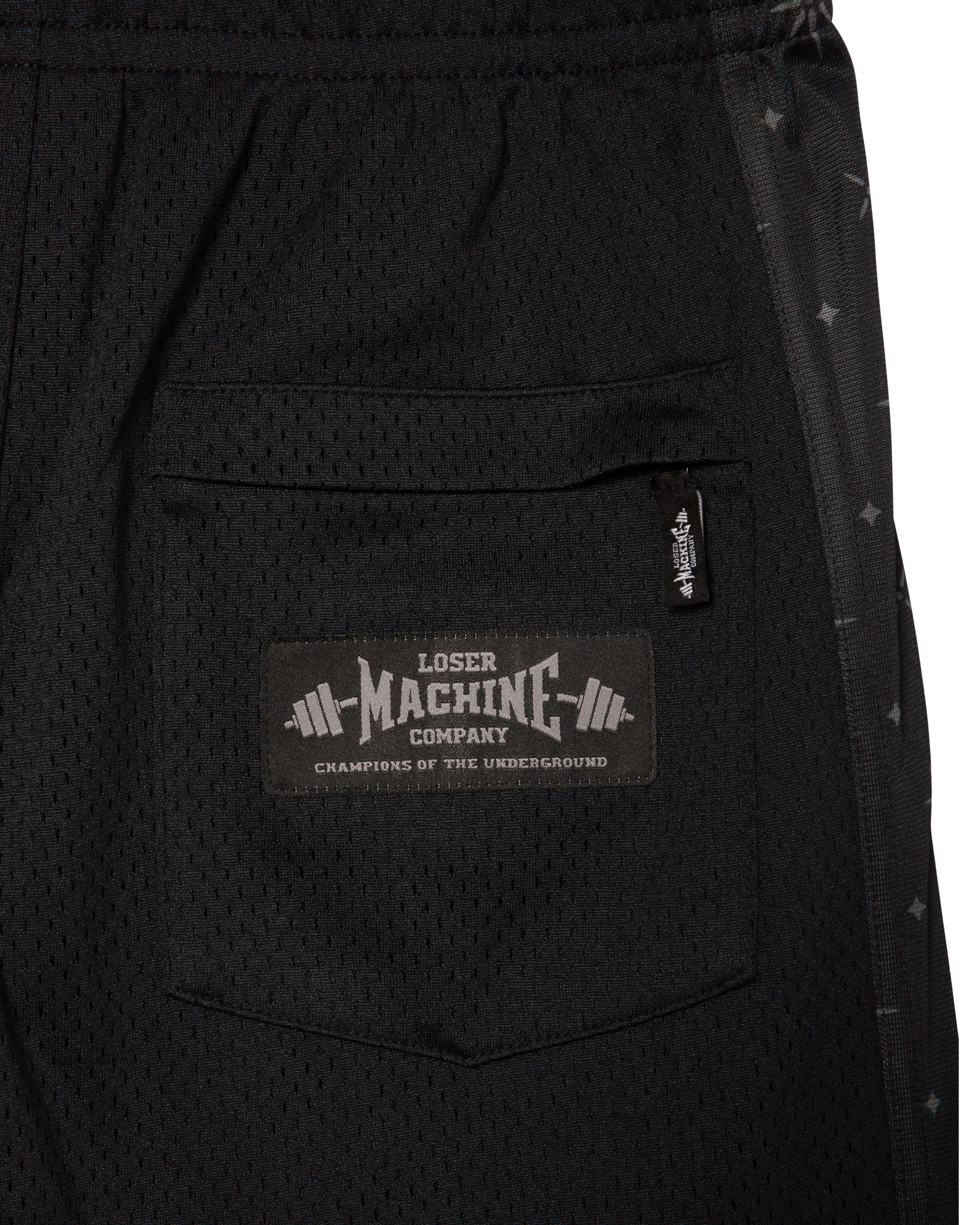 loser machine too hard short black