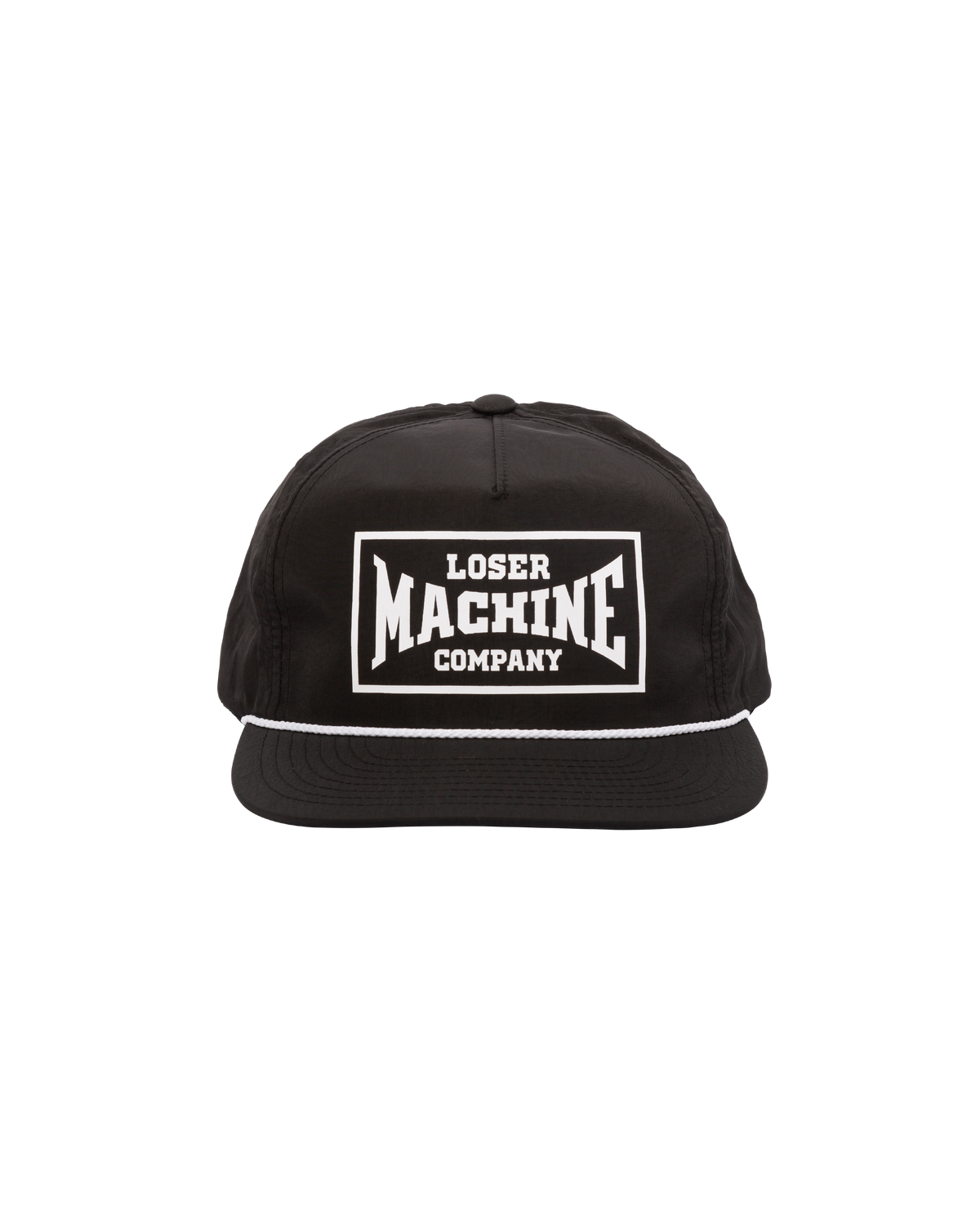 loser machine too hard hat black