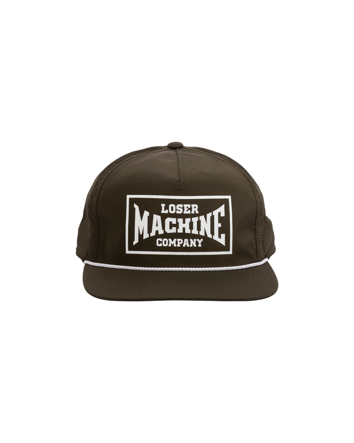 loser machine too hard hat olive