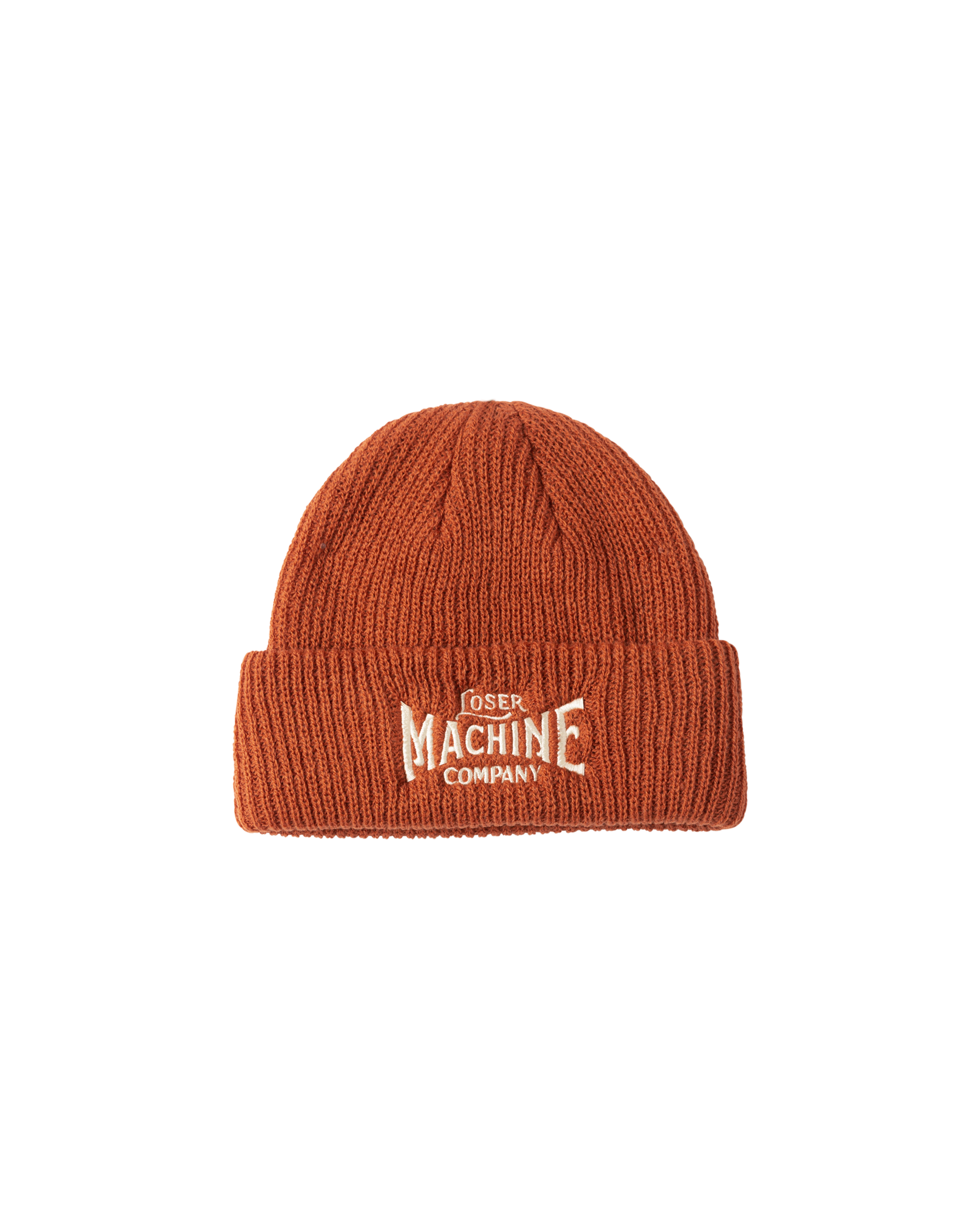 loser machine og beanie beanie rust (zoomed)