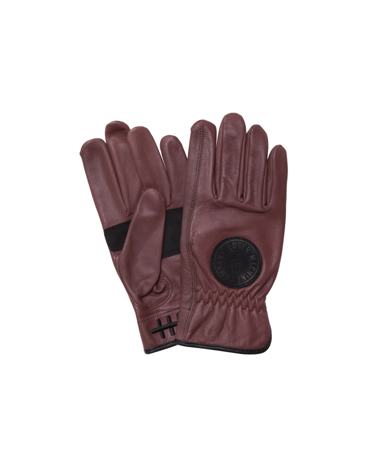 DEATH GRIP LEATHER GLOVES (zoomed)