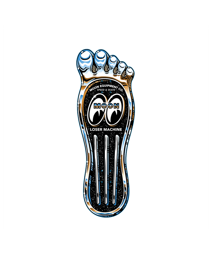 LMC X MOONEYES GAS PEDAL SKATE DECK