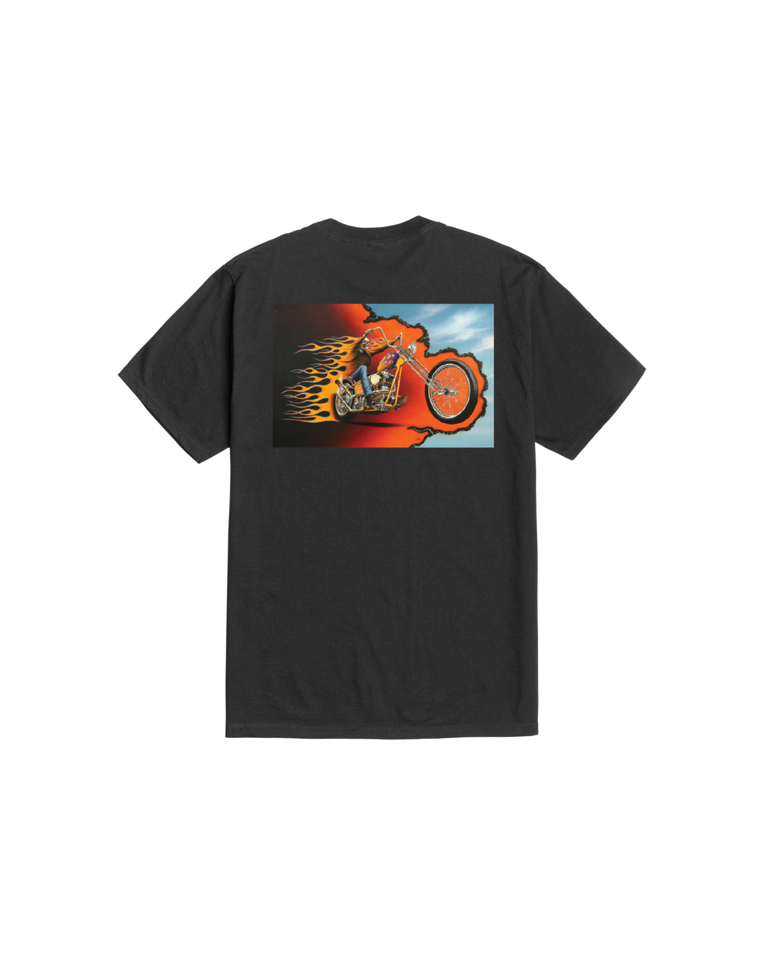 BURN RUBBER STOCK T-SHIRT (zoomed)