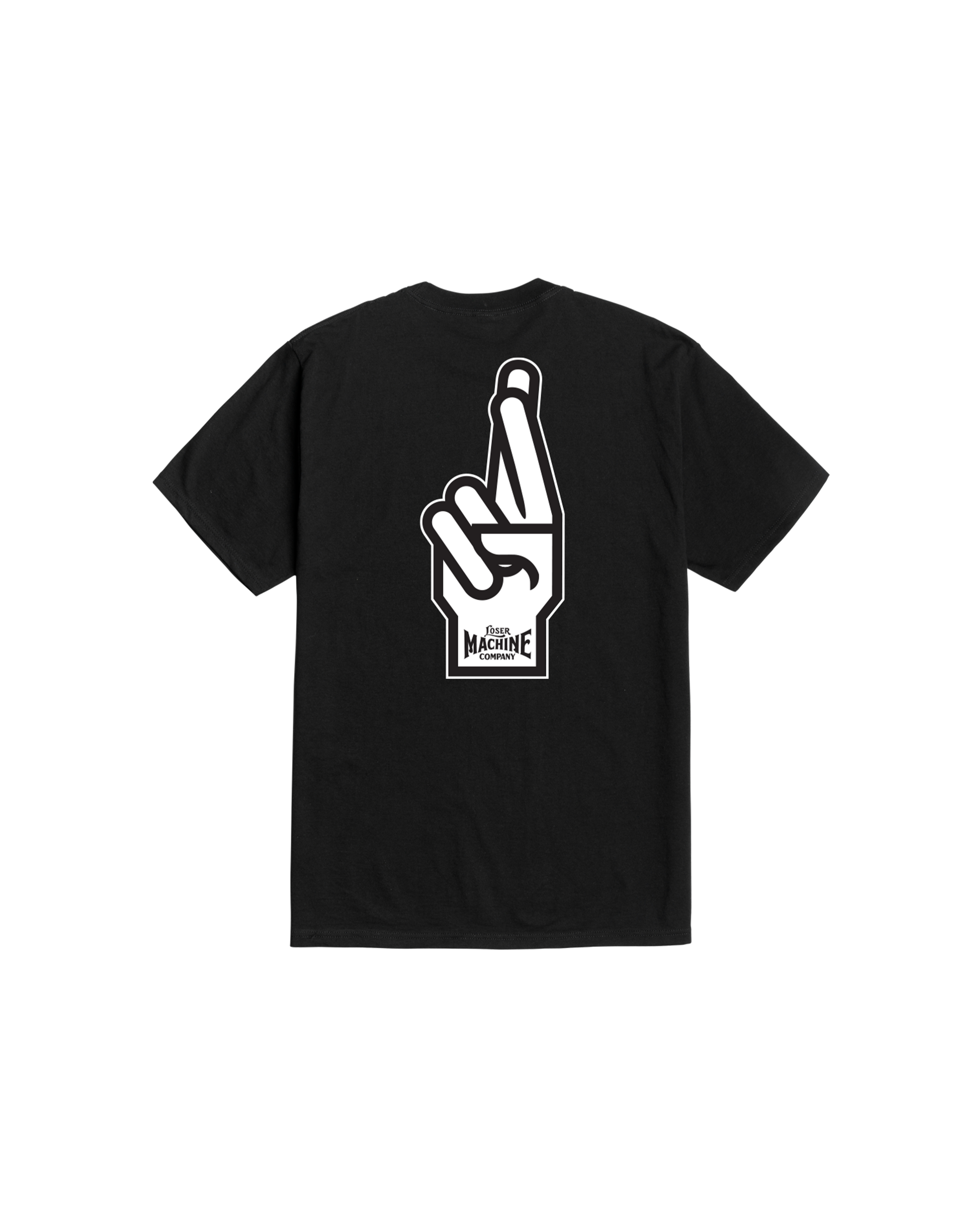 GOOD LUCK FINGERS STOCK T-SHIRT (zoomed)