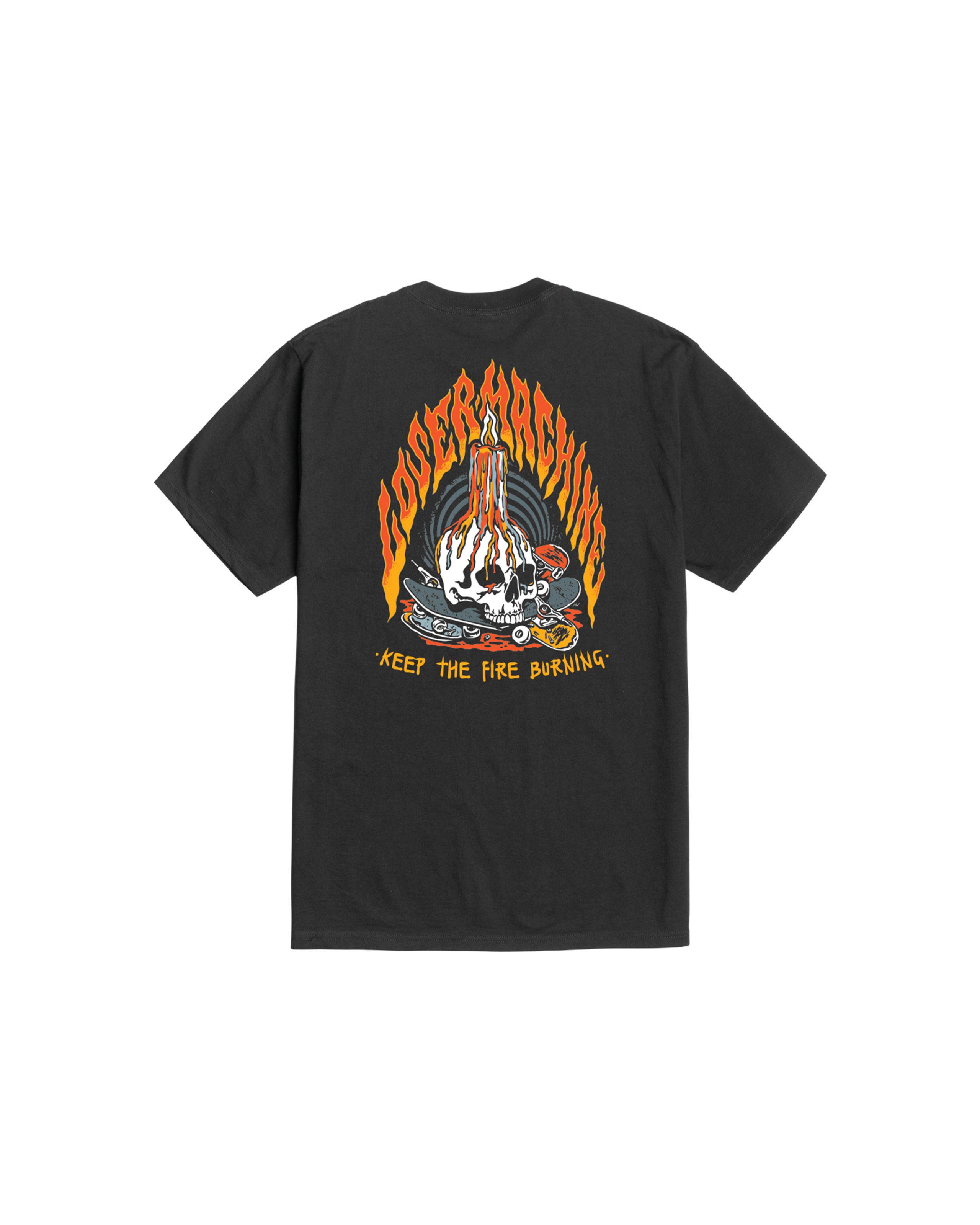 ON FIRE STOCK T-SHIRT (zoomed)