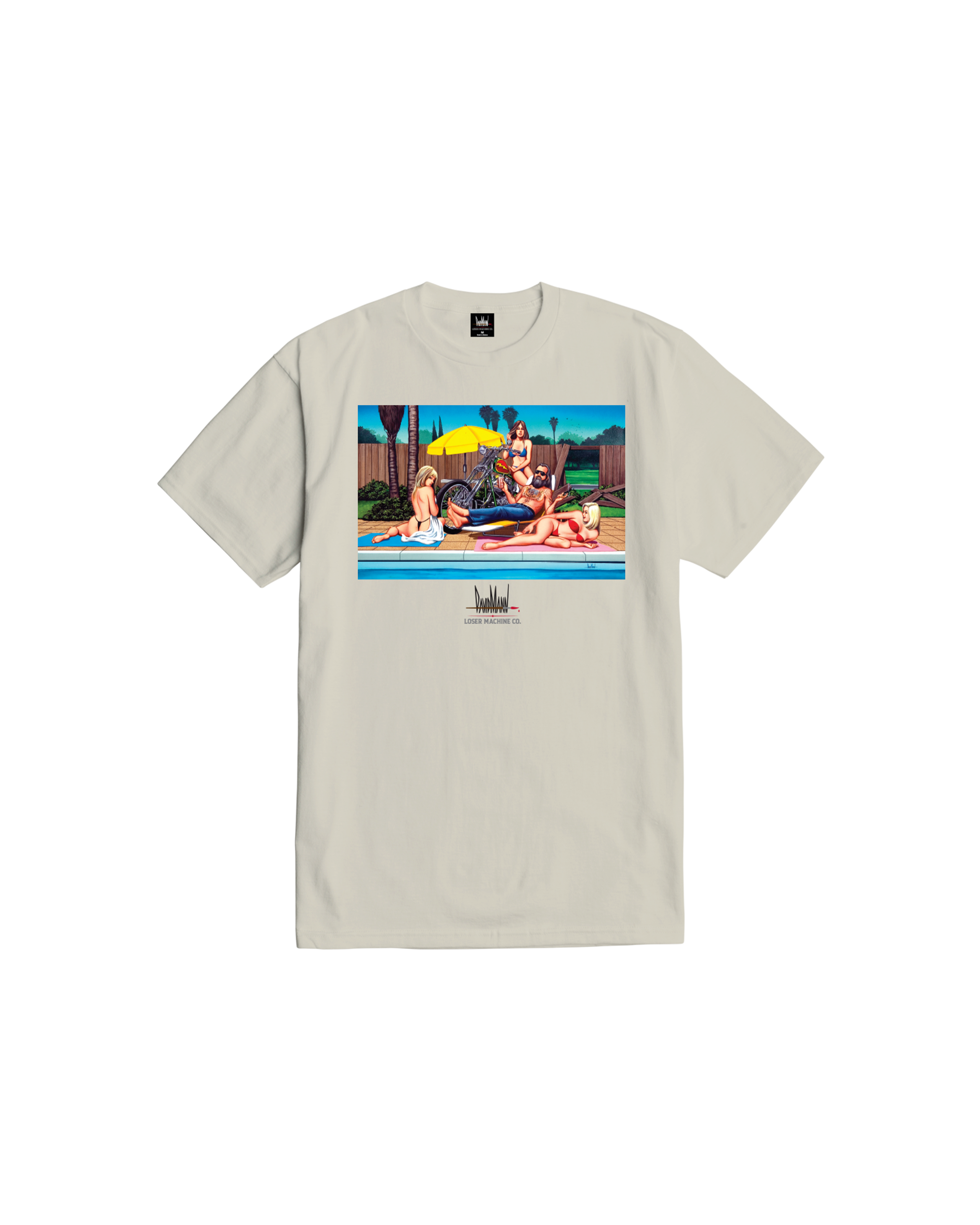 LMC X DAVID MANN POOLSIDE STOCK T-SHIRT (zoomed)