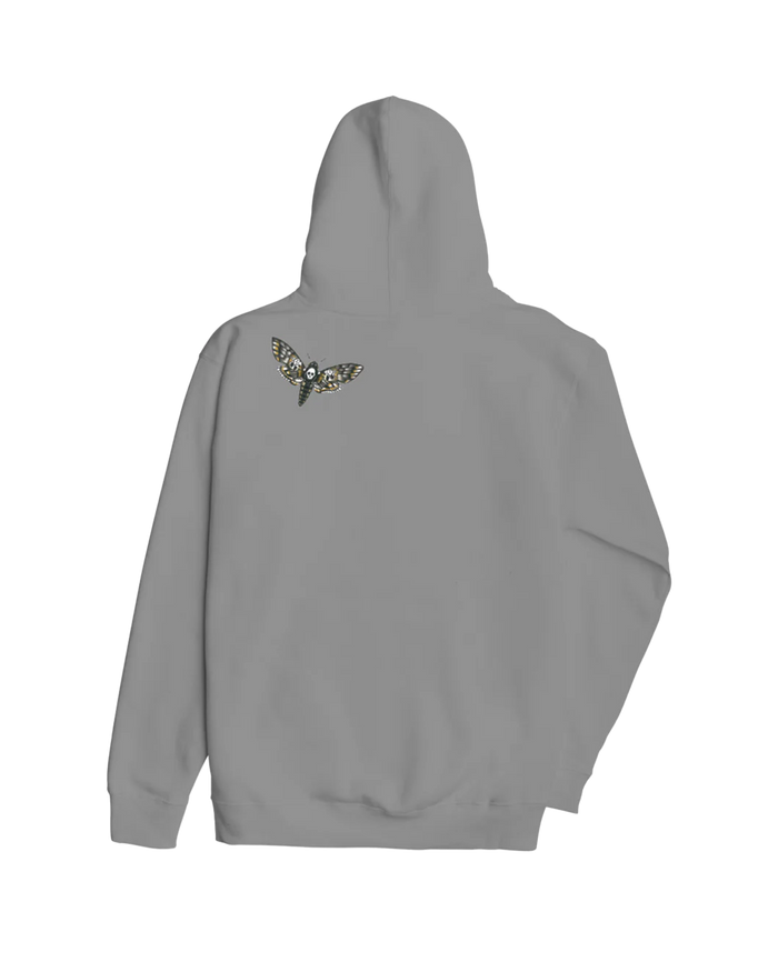 DEATH MOTH NEW OG PULLOVER HOOD - alternate view