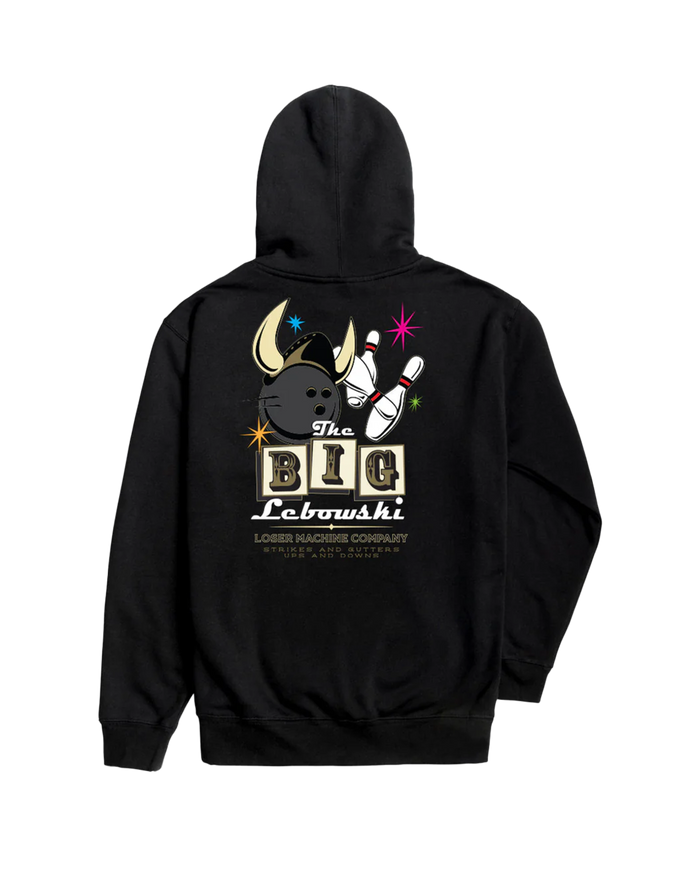 LMC X THE BIG LEBOWSKI STRIKES AND GUTTERS PULLOVER HOOD
