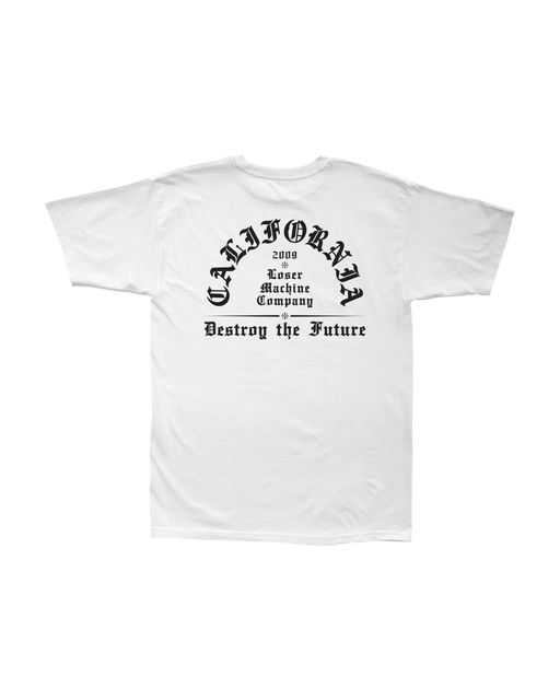 loser machine established stock t-shirt white