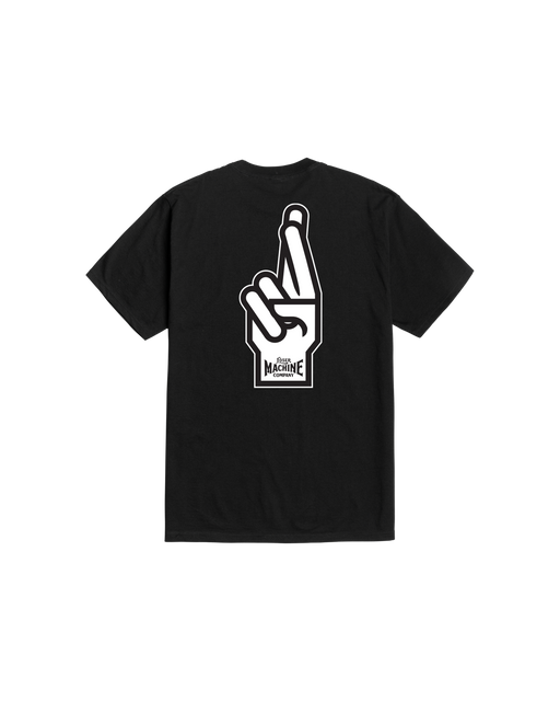 loser machine good luck fingers stock t-shirt black