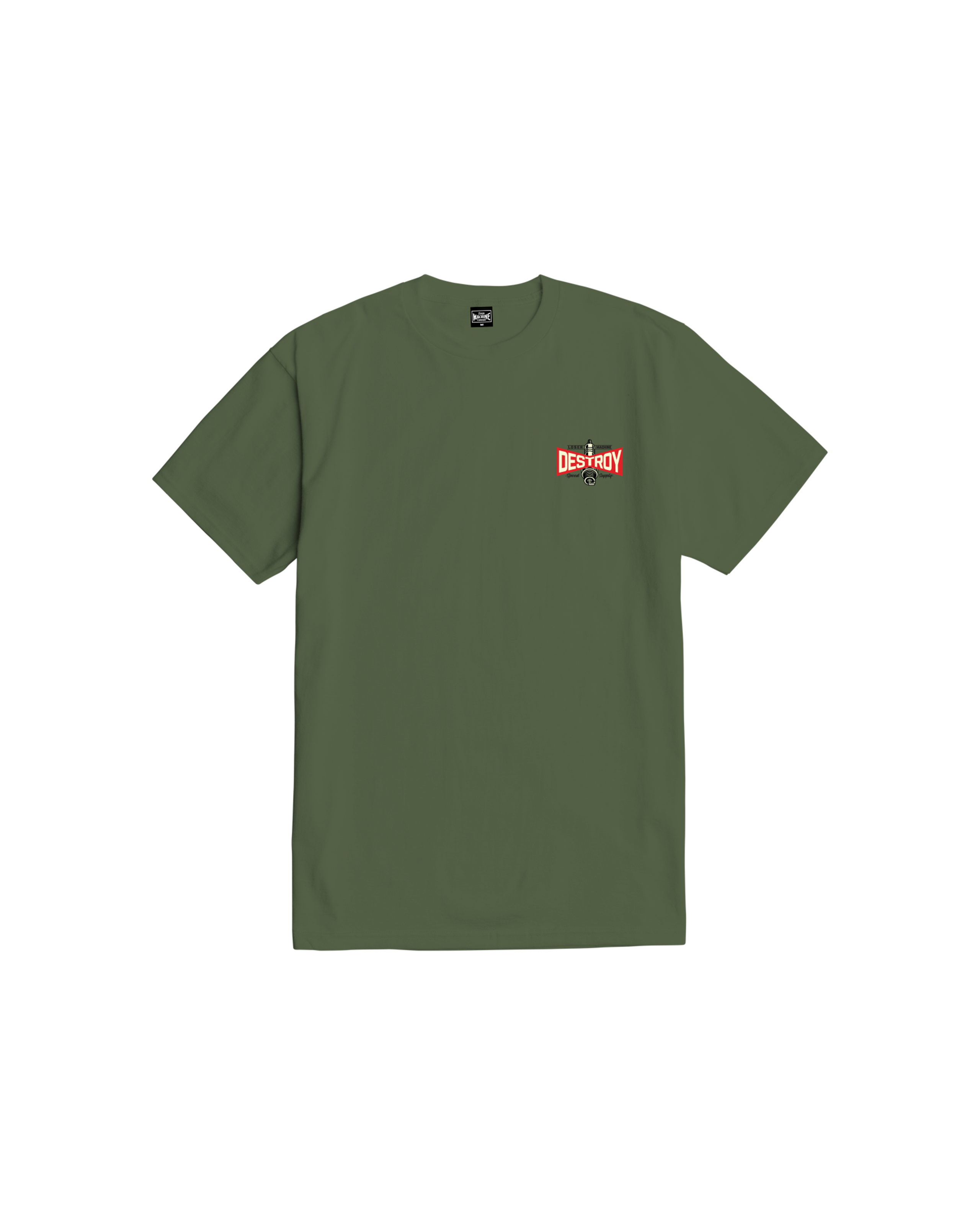 loser-machine-hot-spark-stock-t-shirt-desert-green (zoomed)