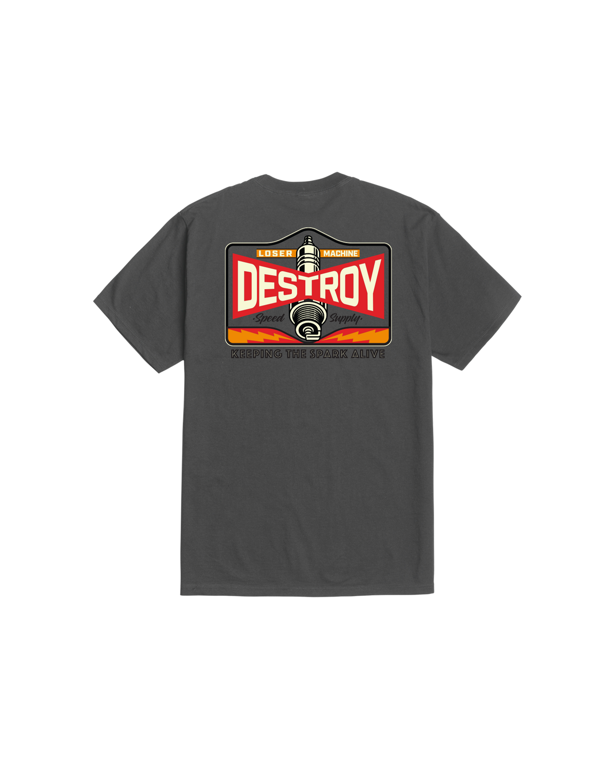 loser-machine-hot-spark-stock-t-shirt-vintage-black