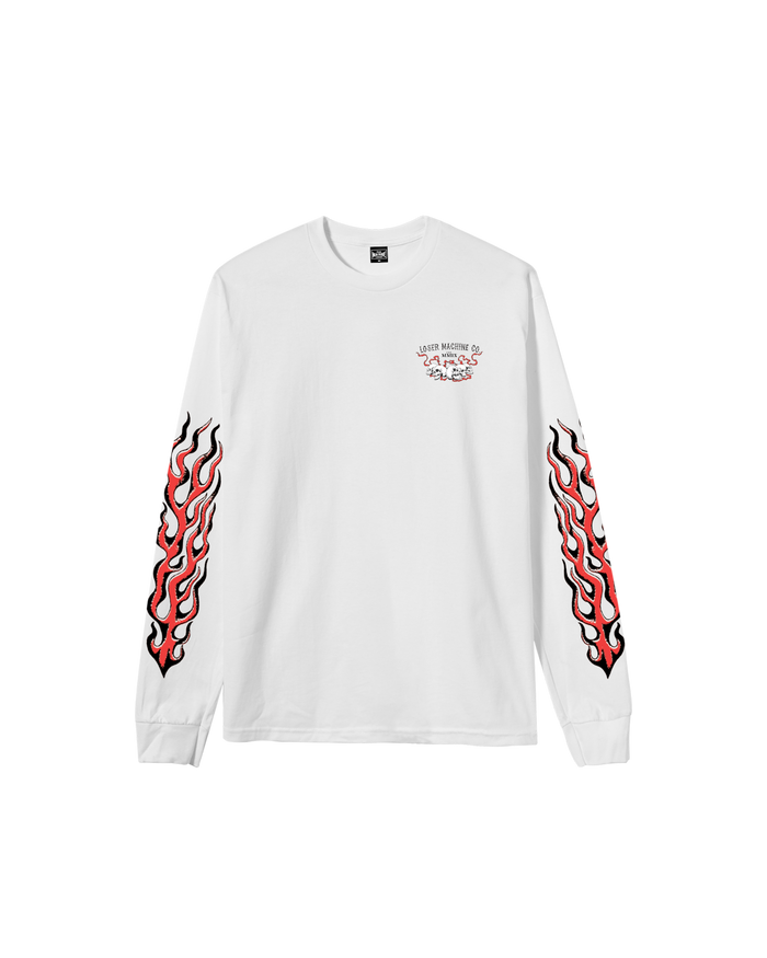 loser-machine-no-easy-way-out-stock-ls-t-shirt-white - alternate view