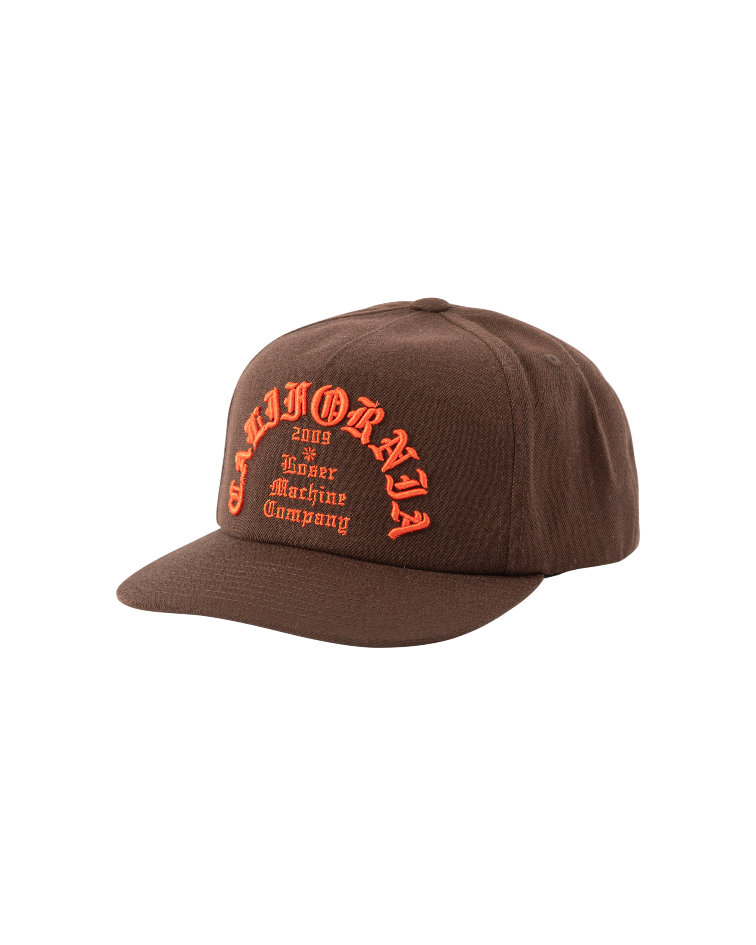 loser machine fanatic snapback hat brown (zoomed)