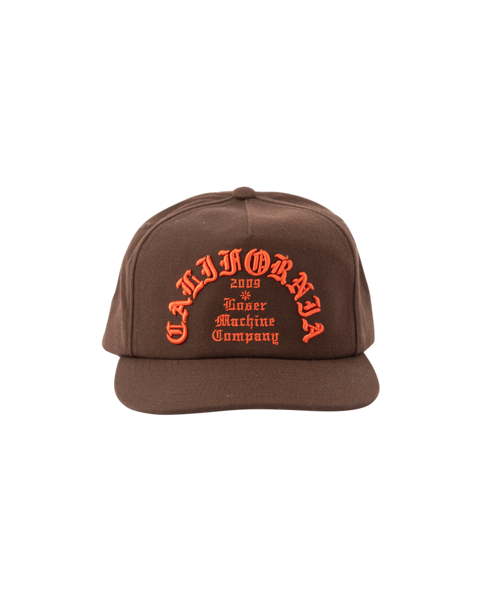 loser machine fanatic snapback hat brown - alternate view