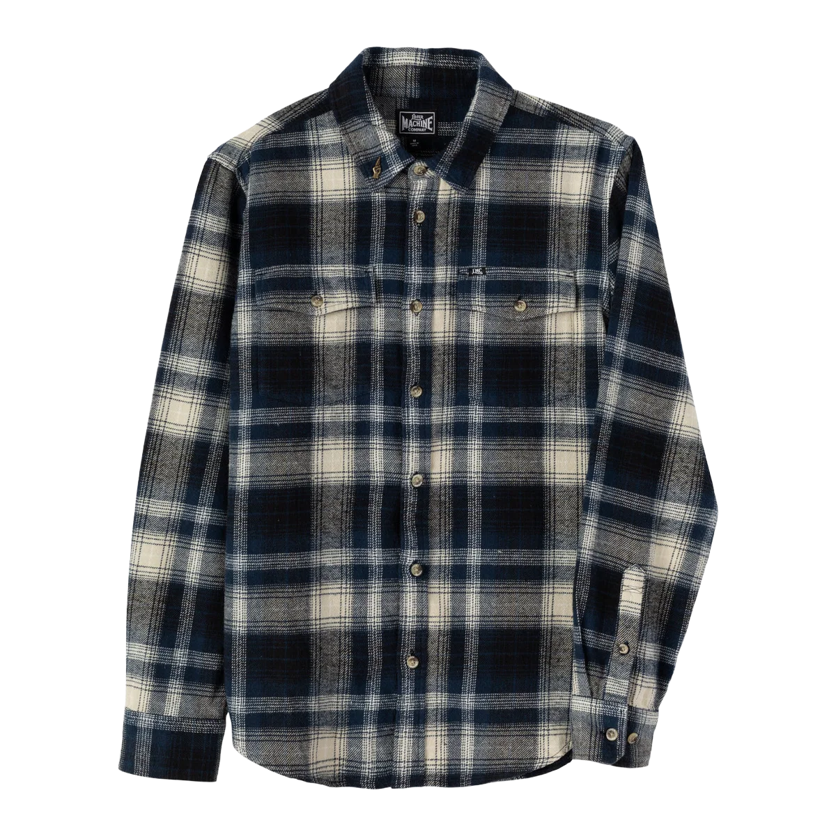 Connant Shirt - black/navy - front (zoomed)
