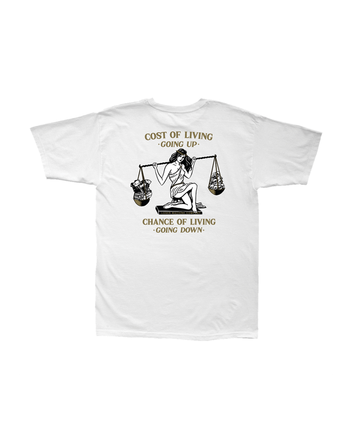 COST OF LIVING STOCK T-SHIRT
