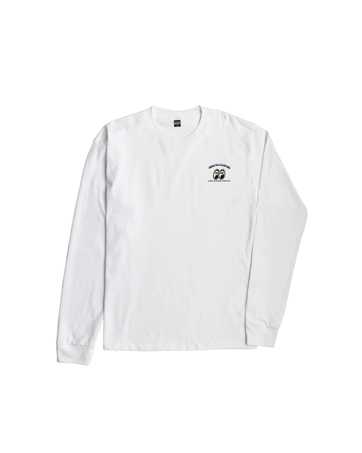 LMC X MOONEYES FRONT PAGE STOCK LS T-SHIRT (zoomed)
