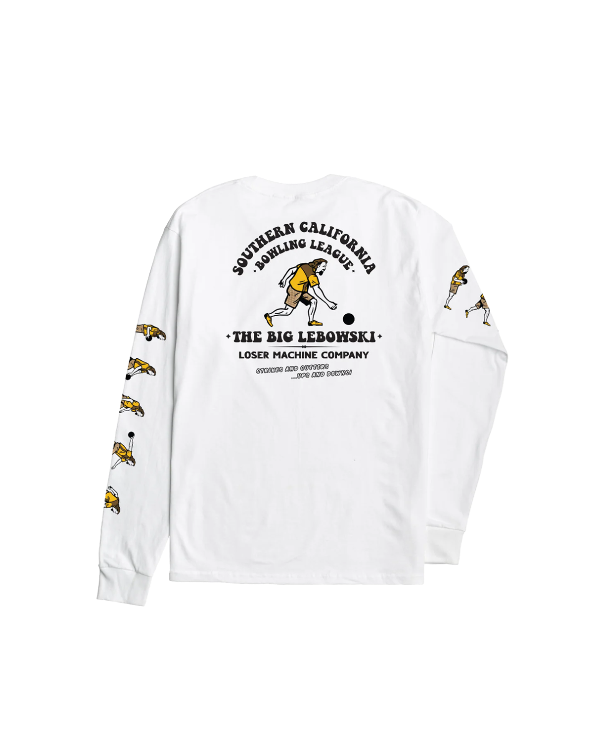 LMC X THE BIG LEBOWSKI OVER THE LINE STOCK LS T-SHIRT