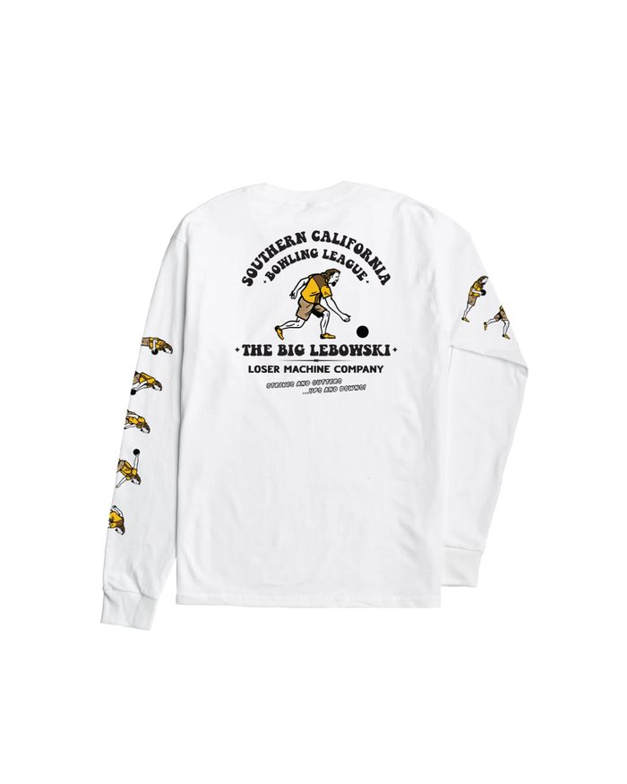 LMC X THE BIG LEBOWSKI OVER THE LINE STOCK LS T-SHIRT