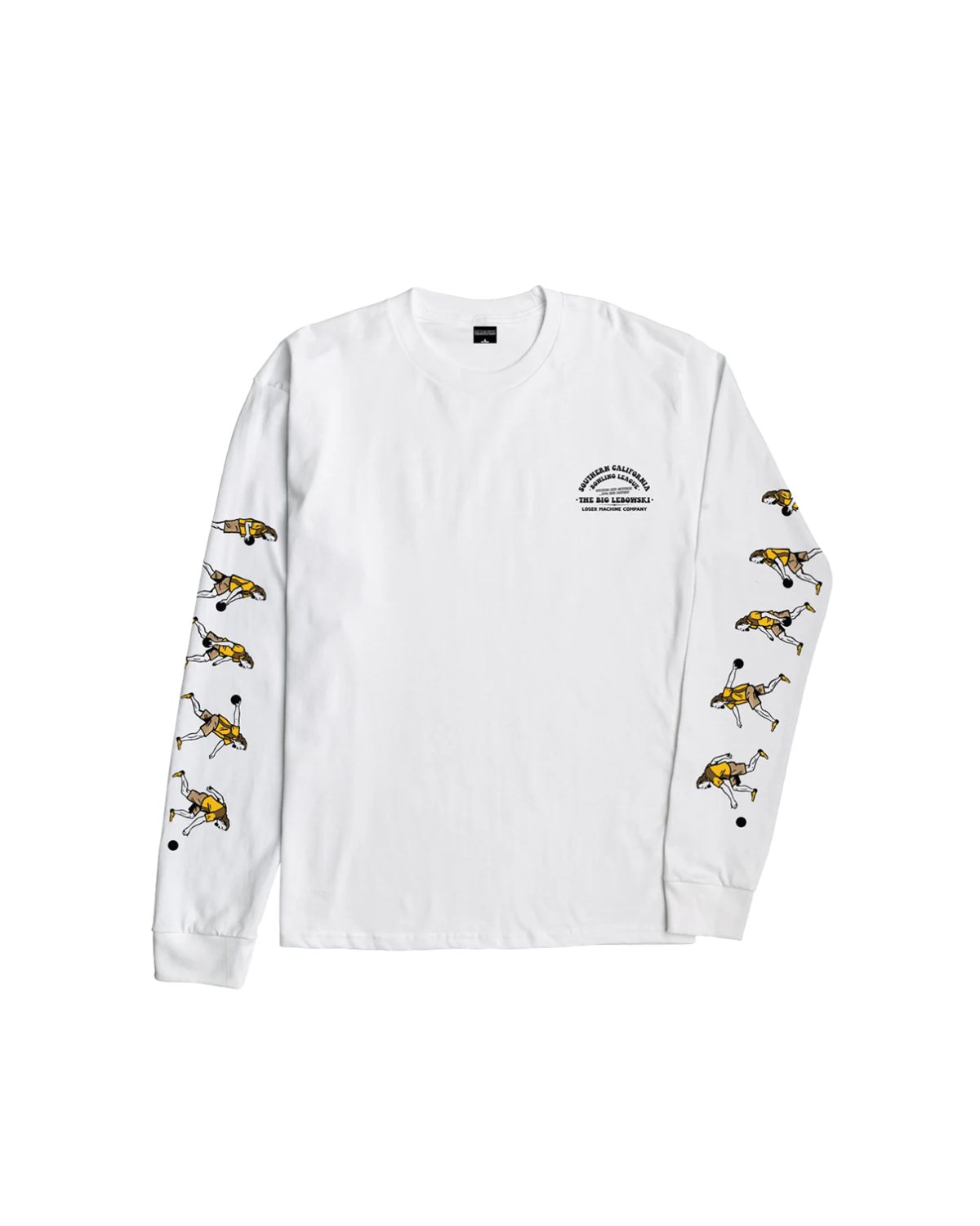 LMC X THE BIG LEBOWSKI OVER THE LINE STOCK LS T-SHIRT