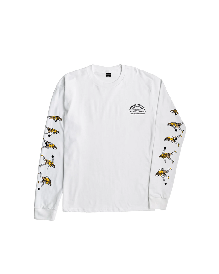 LMC X THE BIG LEBOWSKI OVER THE LINE STOCK LS T-SHIRT - alternate view