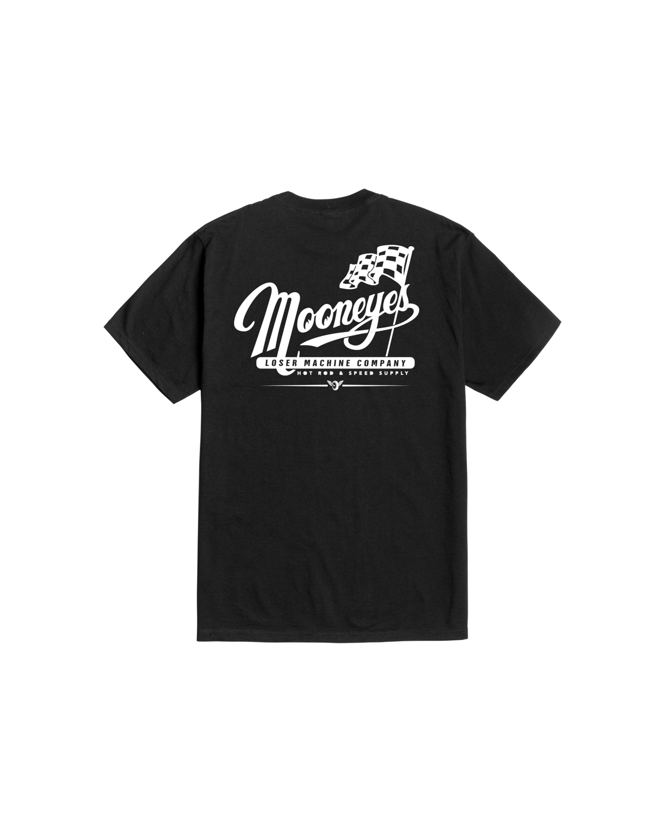 LMC X MOONEYES PARTNERSHIP STOCK T-SHIRT (zoomed)