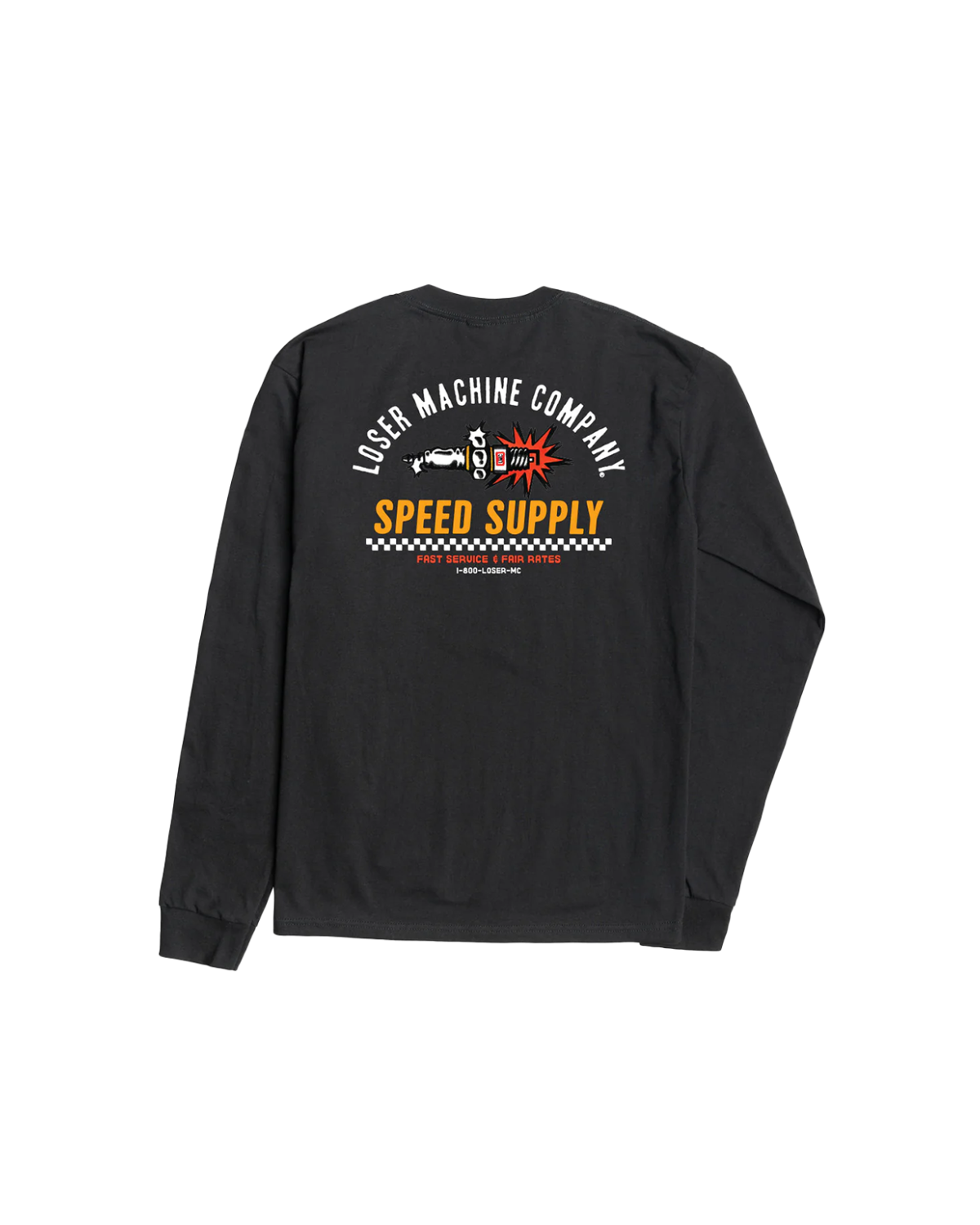 SPARK PLUG STOCK LS T-SHIRT (zoomed)