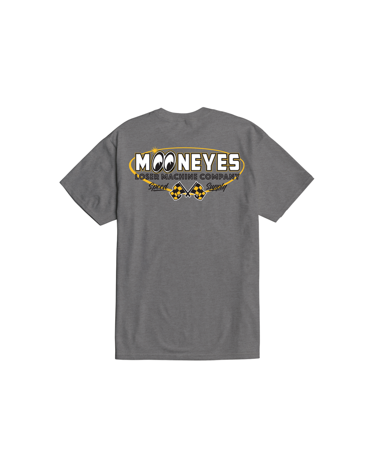 LMC X MOONEYES ATOMIC RACE STOCK T-SHIRT