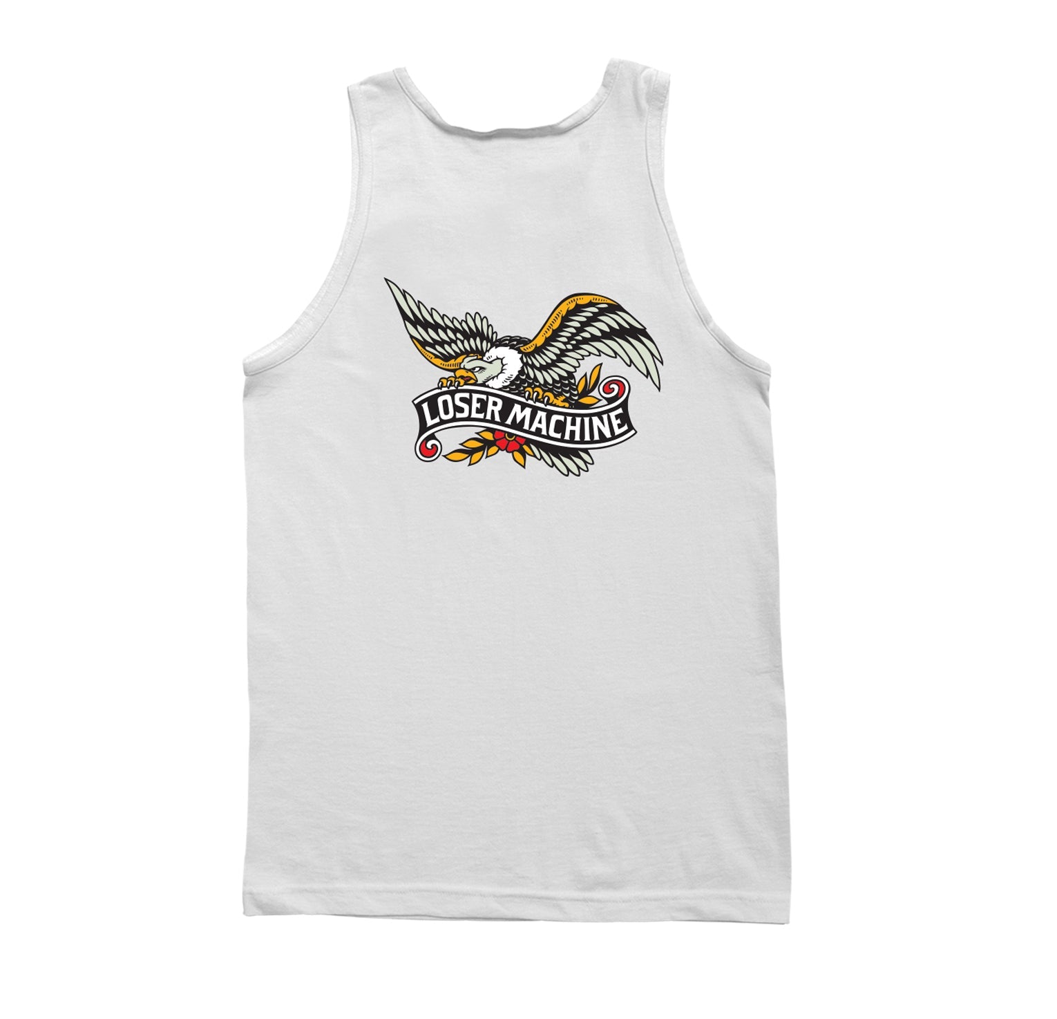 color: WHITE ~ alt: GLORYBOUND STOCK TANK TOP (zoomed)