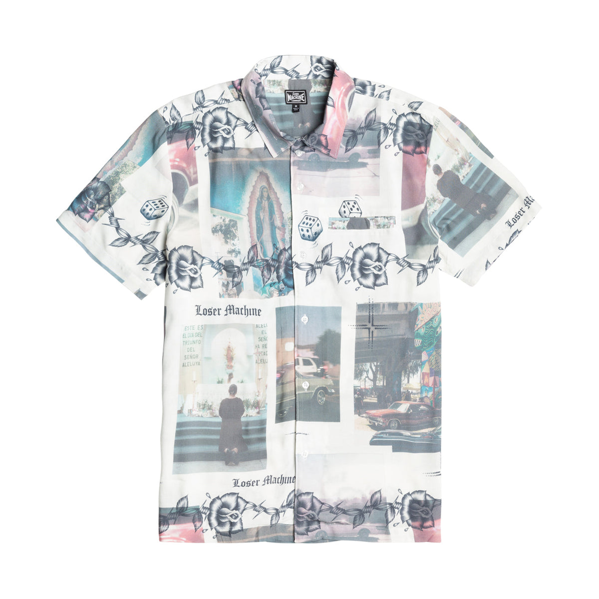 color: WHITE ~ alt: BARRIO WOVEN SS WOVEN